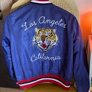 Embroidered bomber jacket